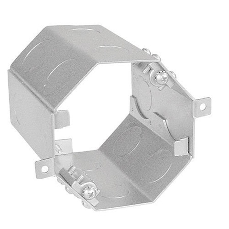 Southwire Electrical Box, 49.3 cu in, Octagon Box Type, Steel, Octagon Shape OCR-400FAN